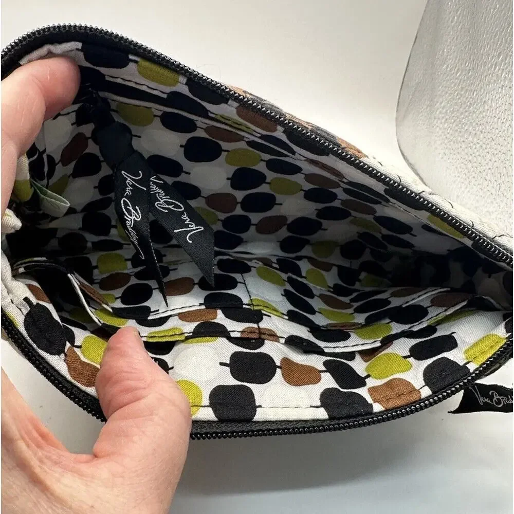Vera Bradley Pushlock Wristlet Cocoa Moss Pattern Retired Purse Accessory‎